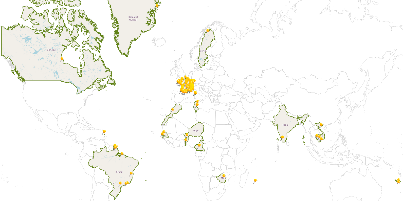 Tous les sites - all experimental locations